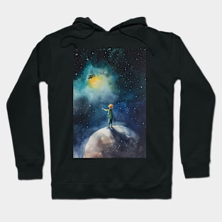 Little Prince Watercolor Hoodie